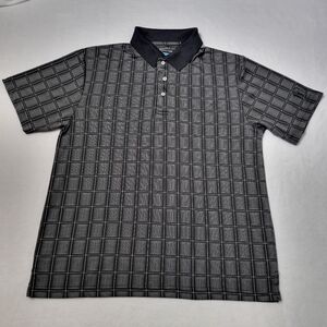 Pga tour Men's T-Shirt Polo Size L Black Color Used